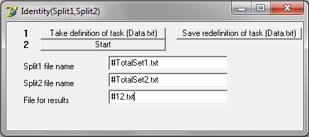 Identity Of Two Splits